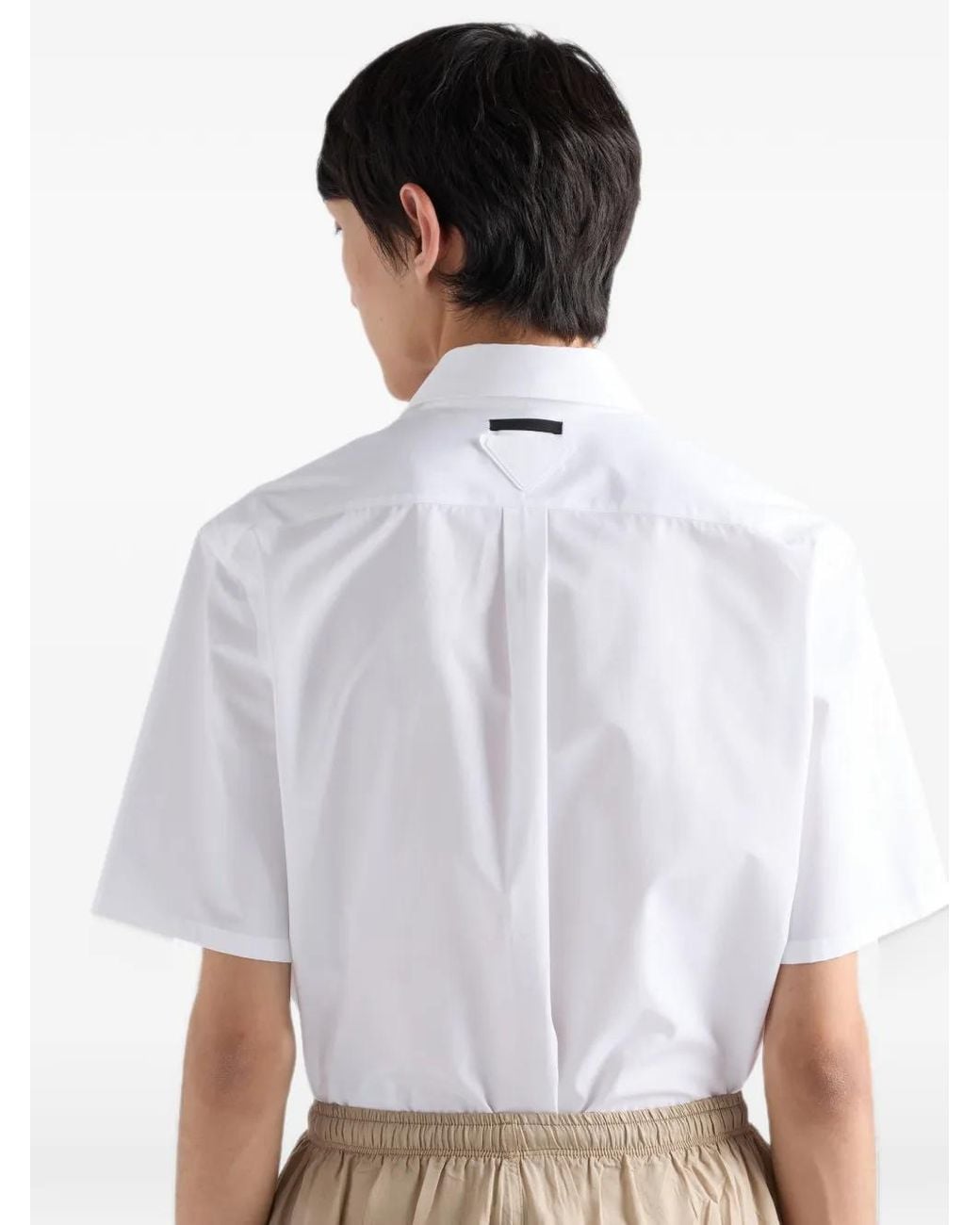 Prada White Cotton Shirt for men