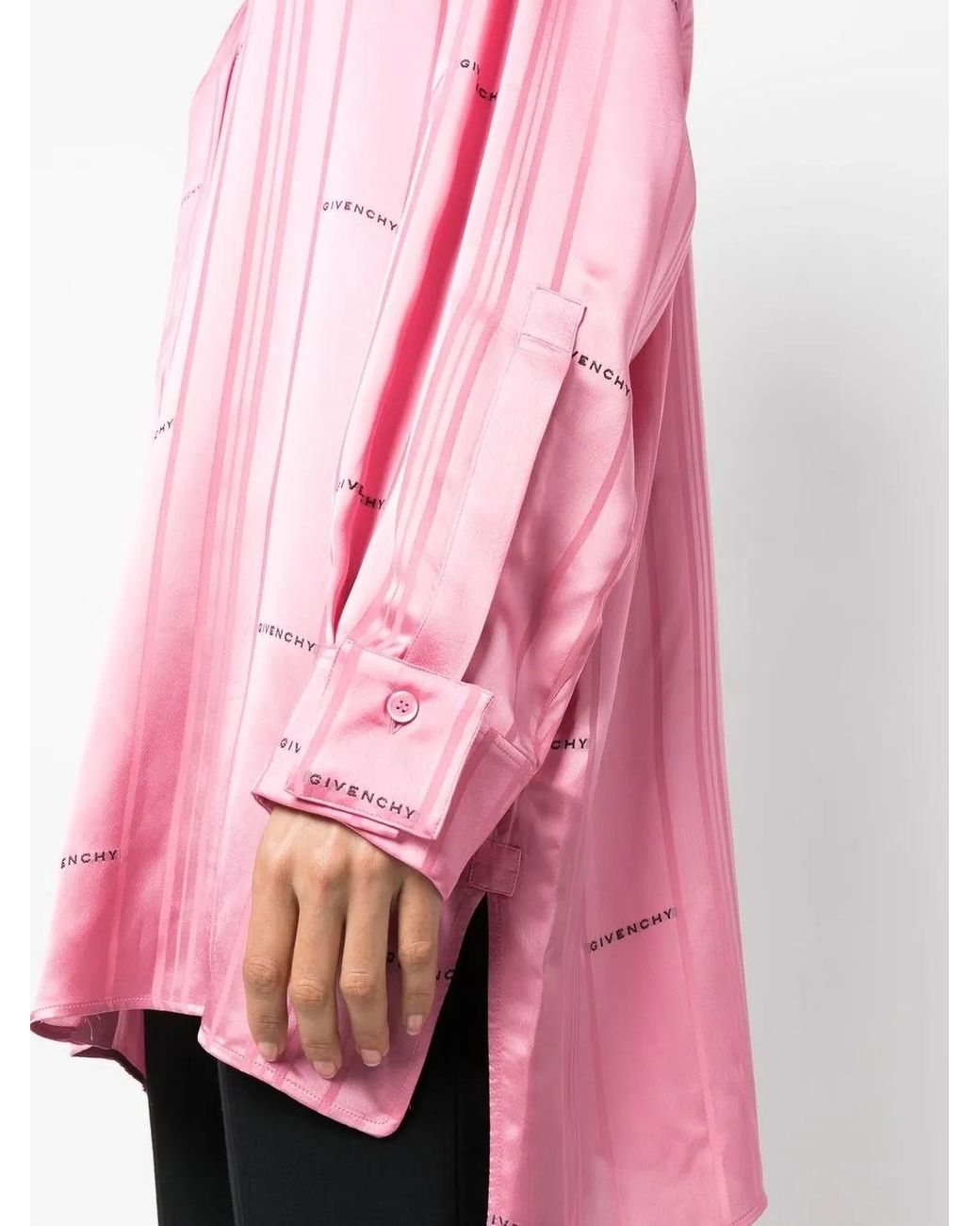 Givenchy Gestreept Overhemd in het Pink