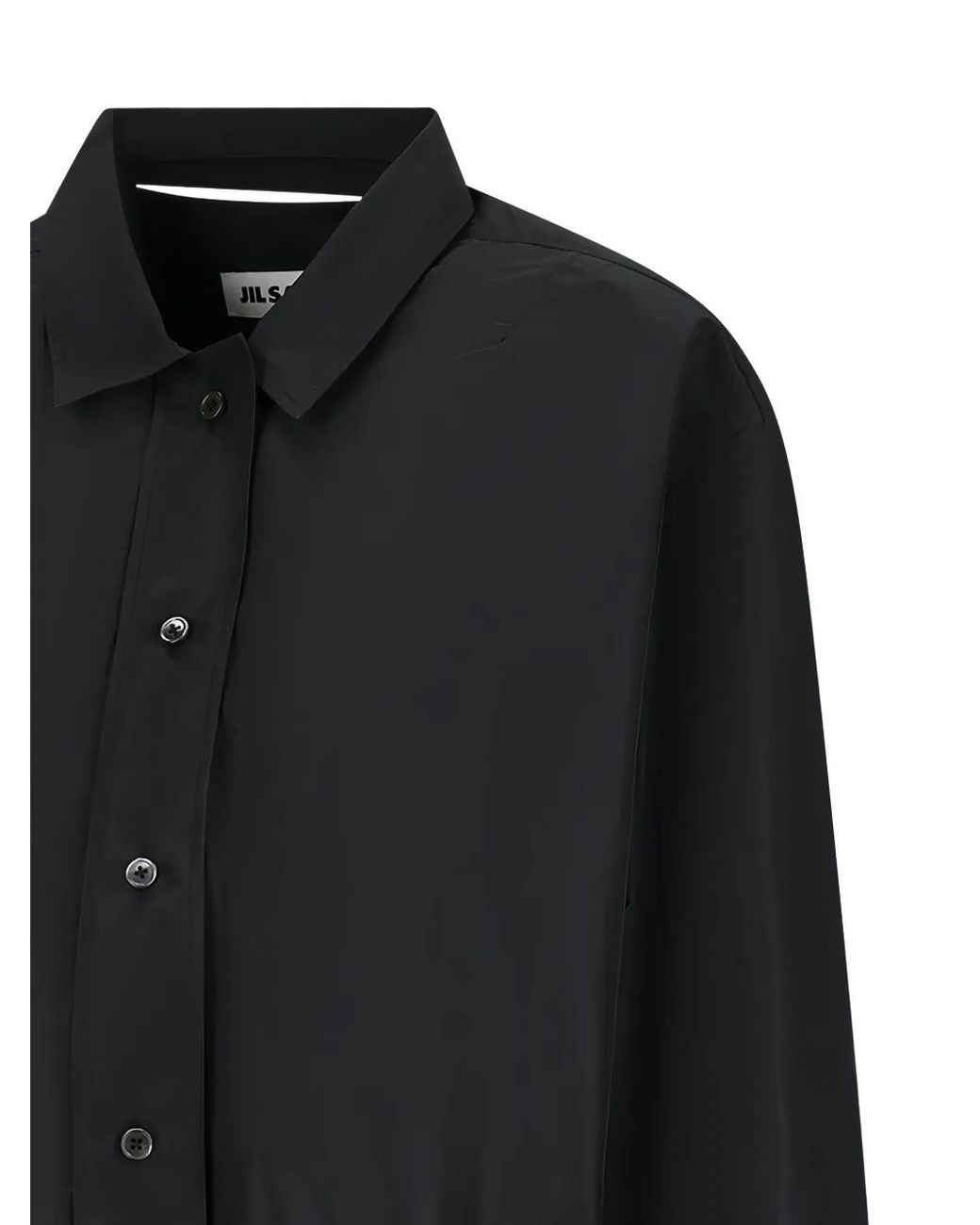Jil Sander Black Elasticated-Hem Jacket