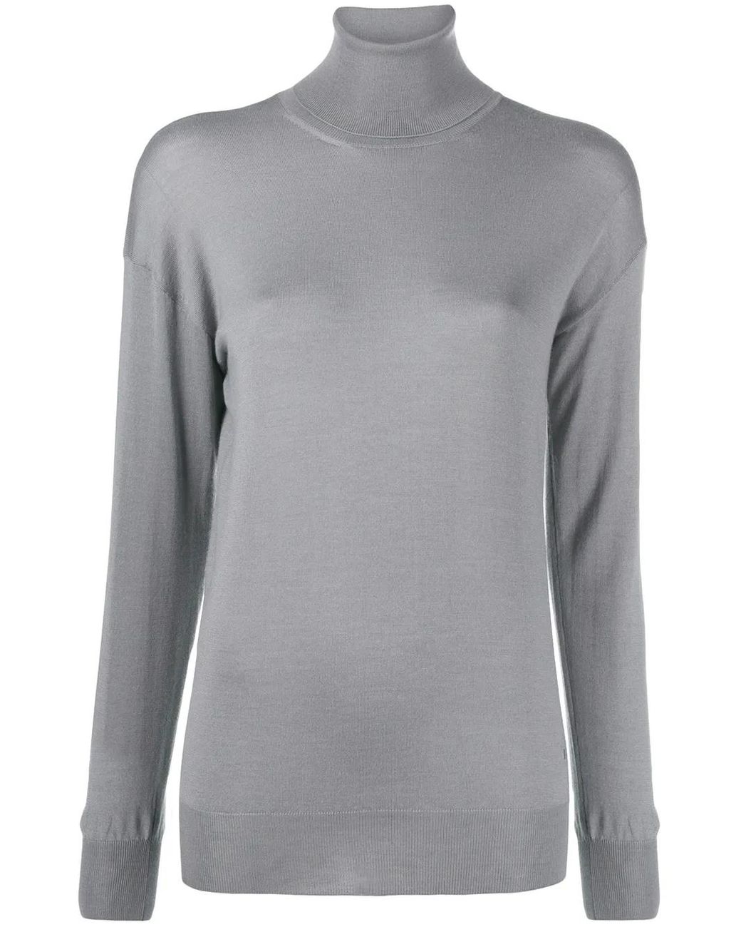 Tom Ford Gray Roll Neck Fine Knit Jumper