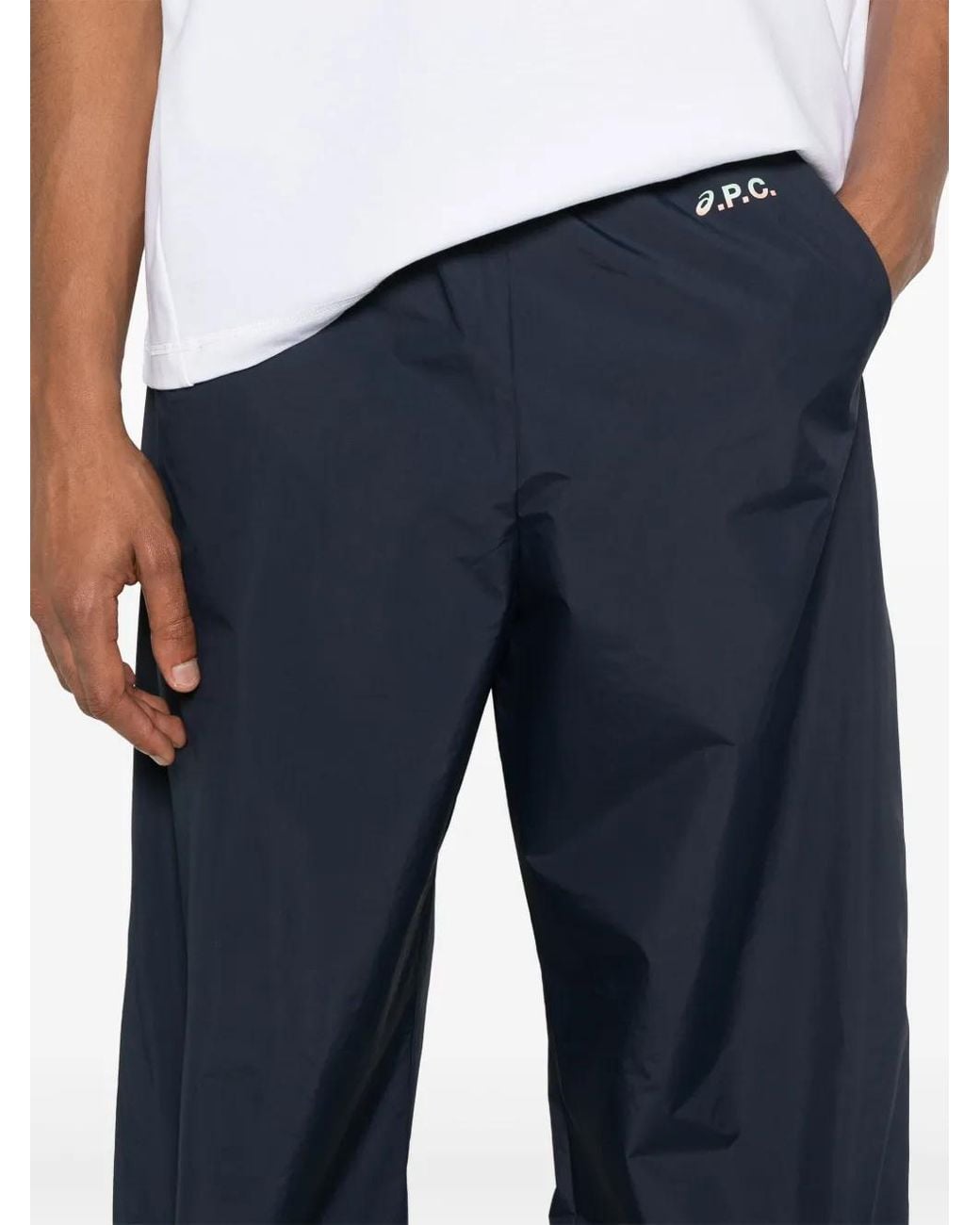A.P.C. Blue X Asics Haze Track Pants