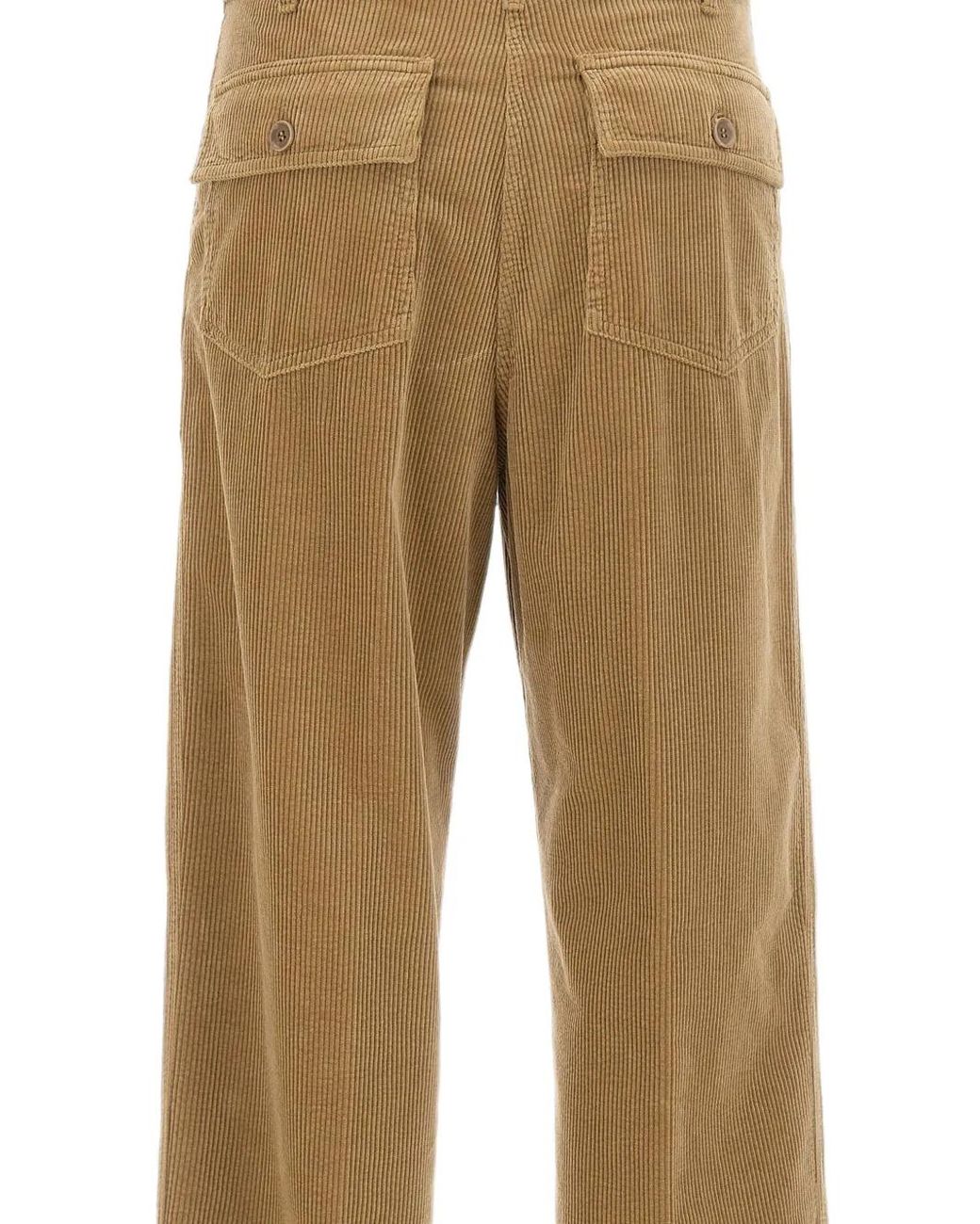 Aspesi Natural Corduroy Trousers