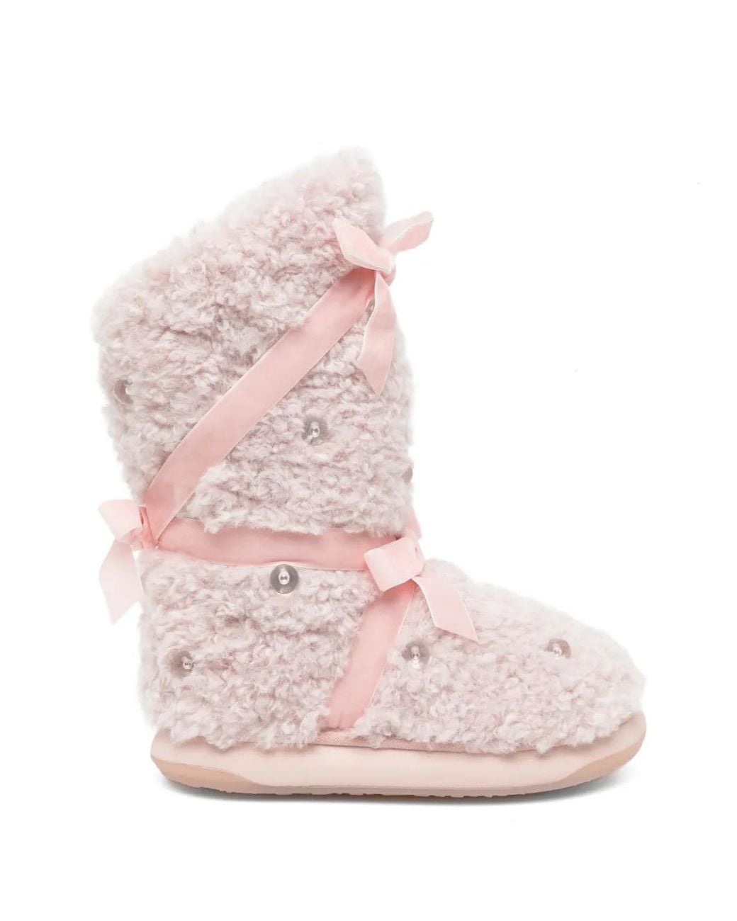 Rockfish Pink Bottines En Fourrure X Susan Fang