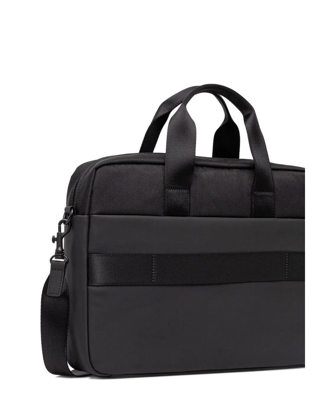 Joop! Black Logo-Embossed Briefcase for men