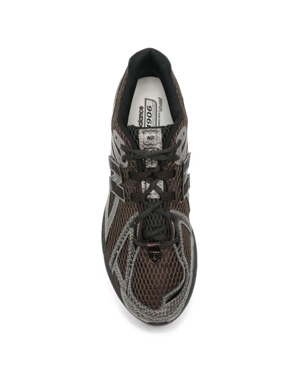 New Balance Gray 1906R Snakeskin-Effect Sneakers