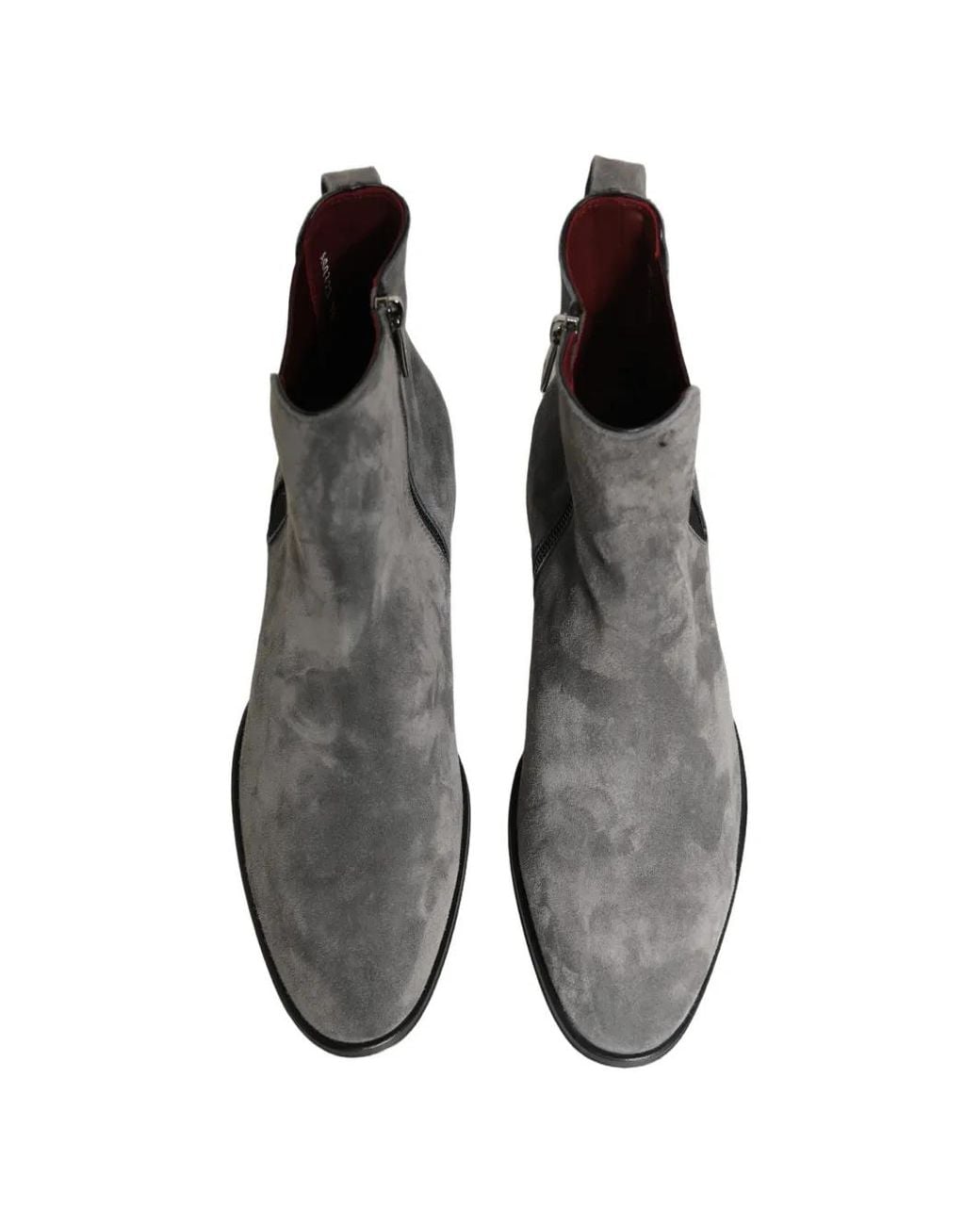 Dolce & Gabbana Suede Chelsea Boots in Gray for Men | Lyst