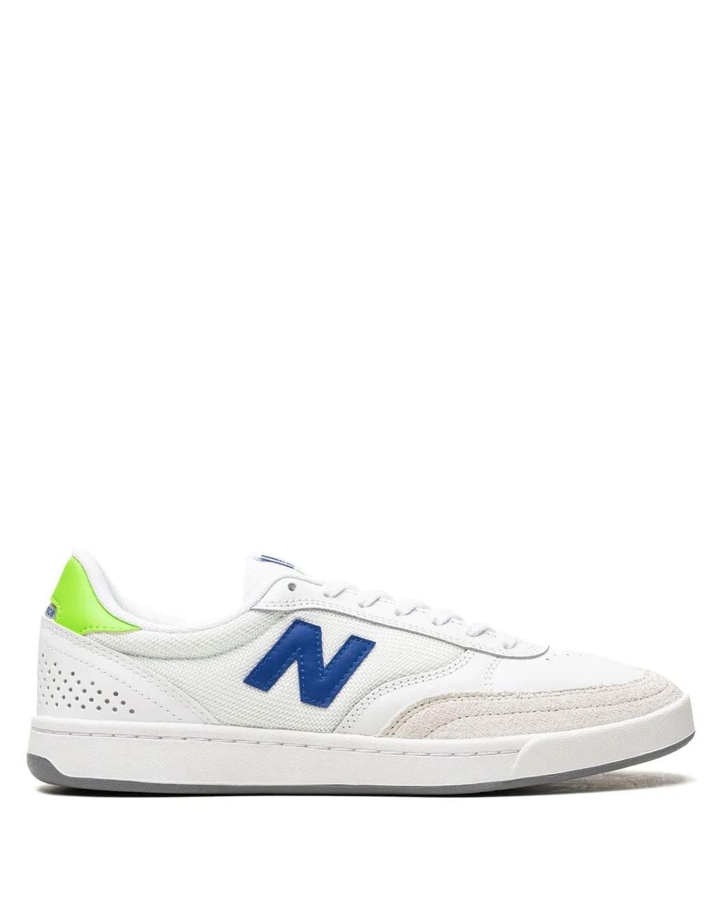 New Balance White Numeric 440 /Royal/Lime" Sneakers