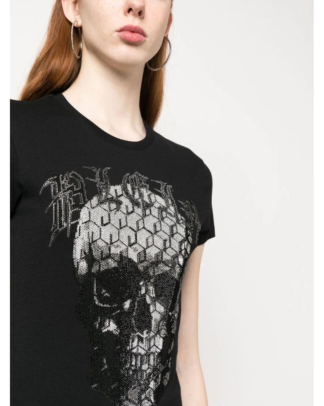 Philipp Plein Black Sexy Pure Skull T-Shirt