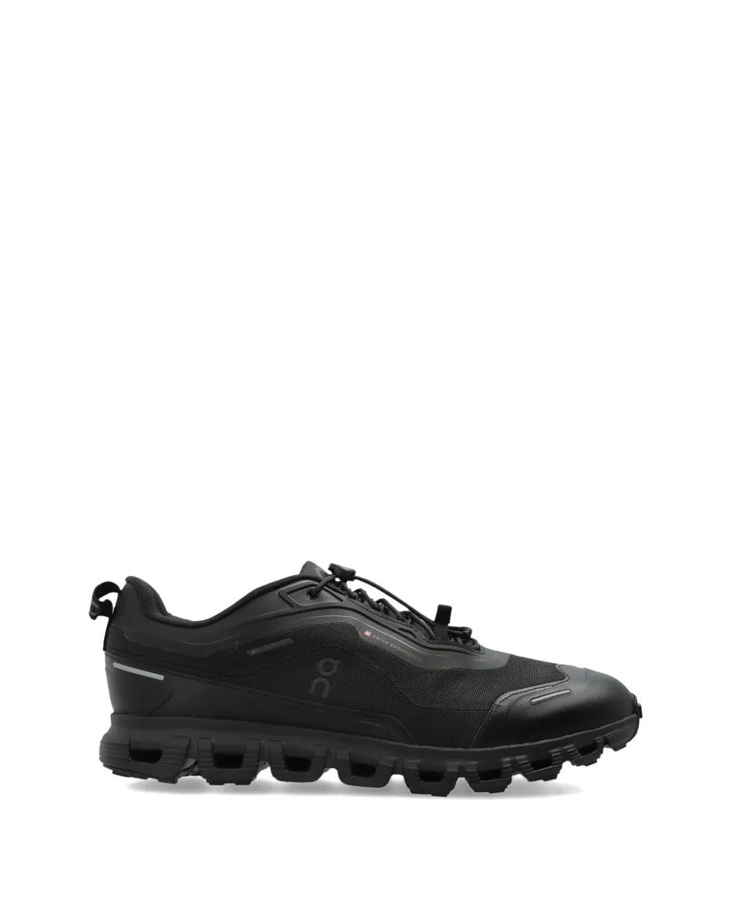 On Shoes Black Cloud 6 Geo Waterproof Sneakers