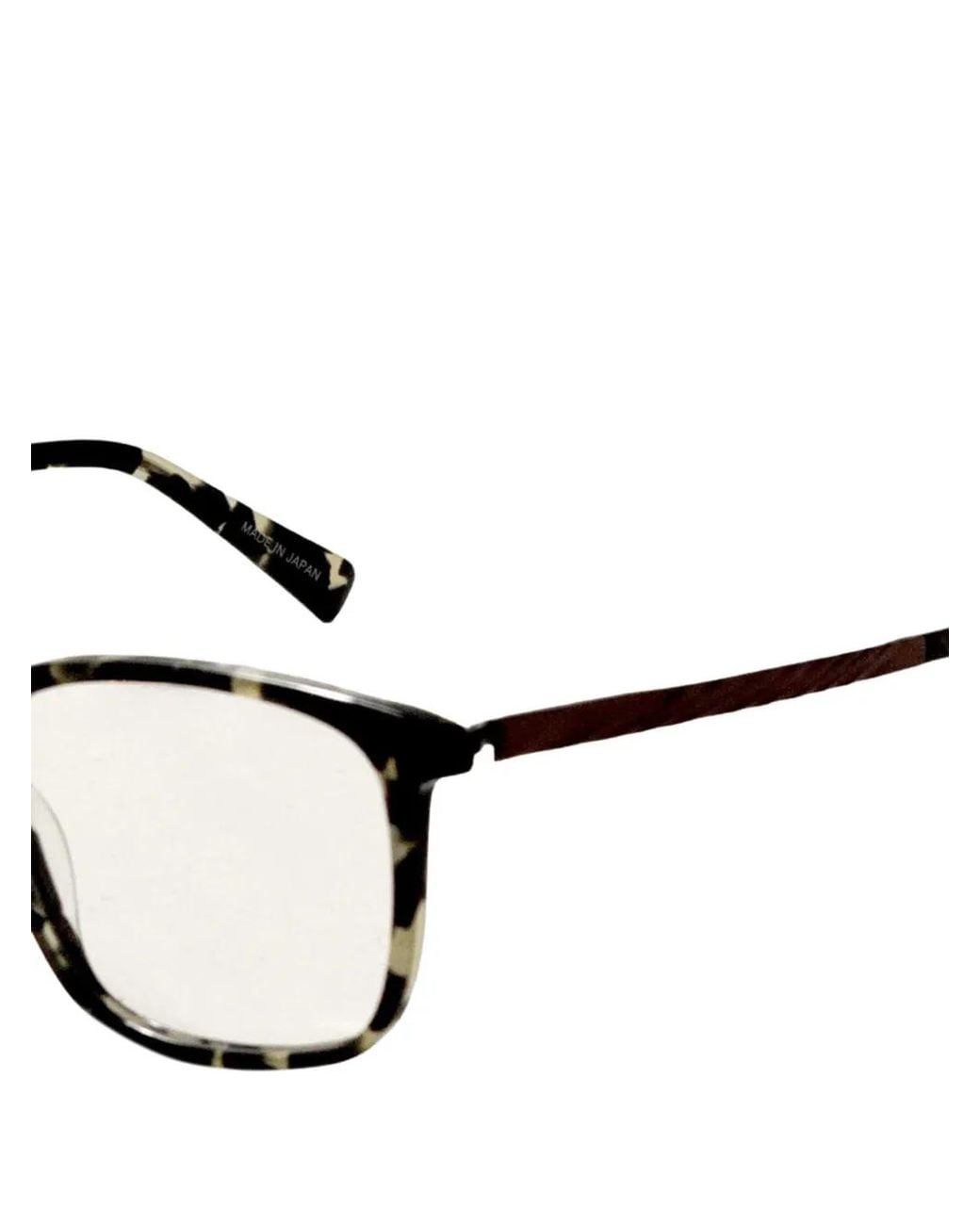 Tumi White Square-Frame Tortoiseshell-Effect Glasses for men