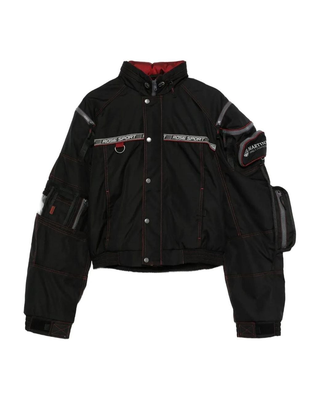 Martine Rose Black Bumbag Bomber Jacket for men