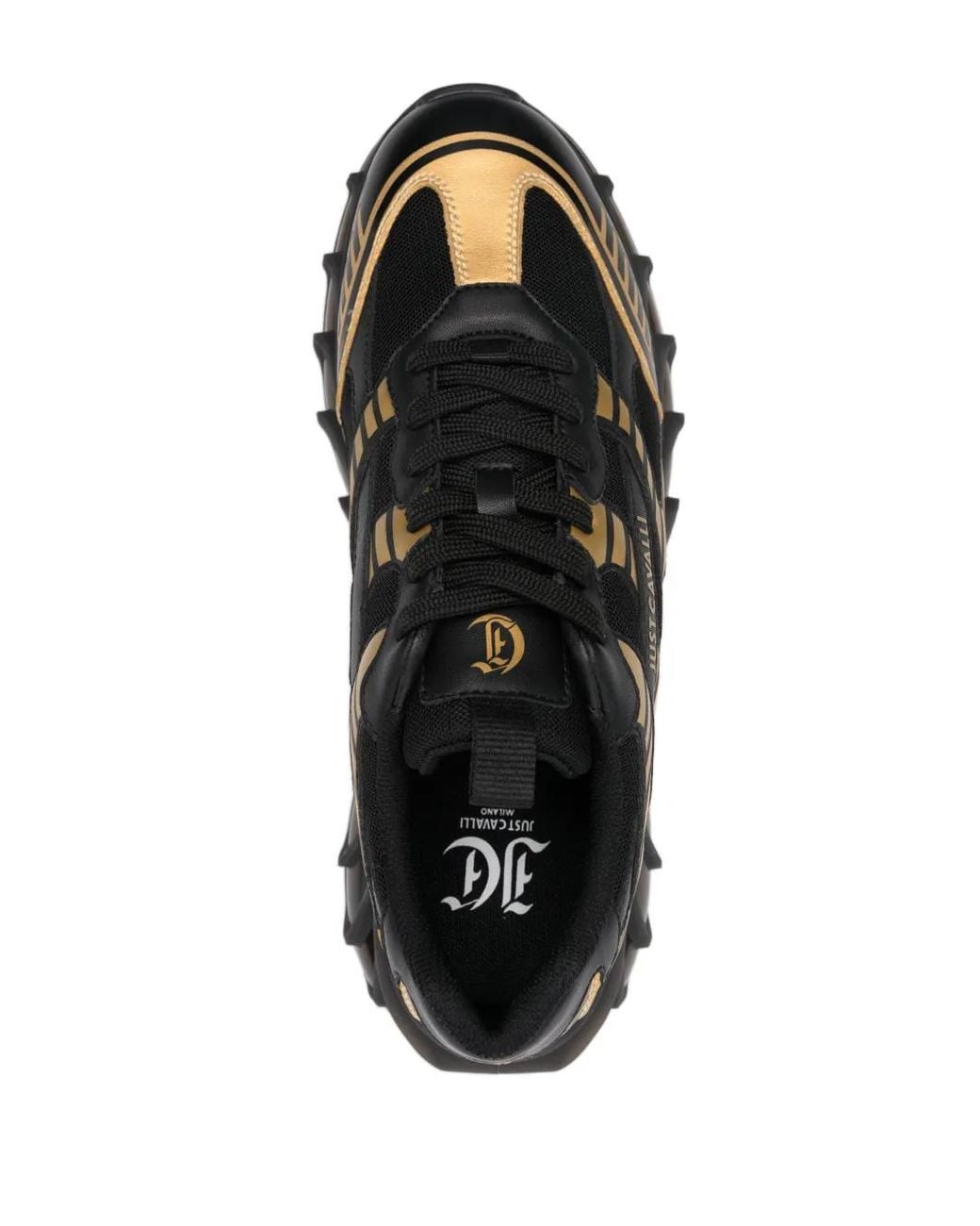 Just Cavalli Black Leto Dis.2 Sneakers for men
