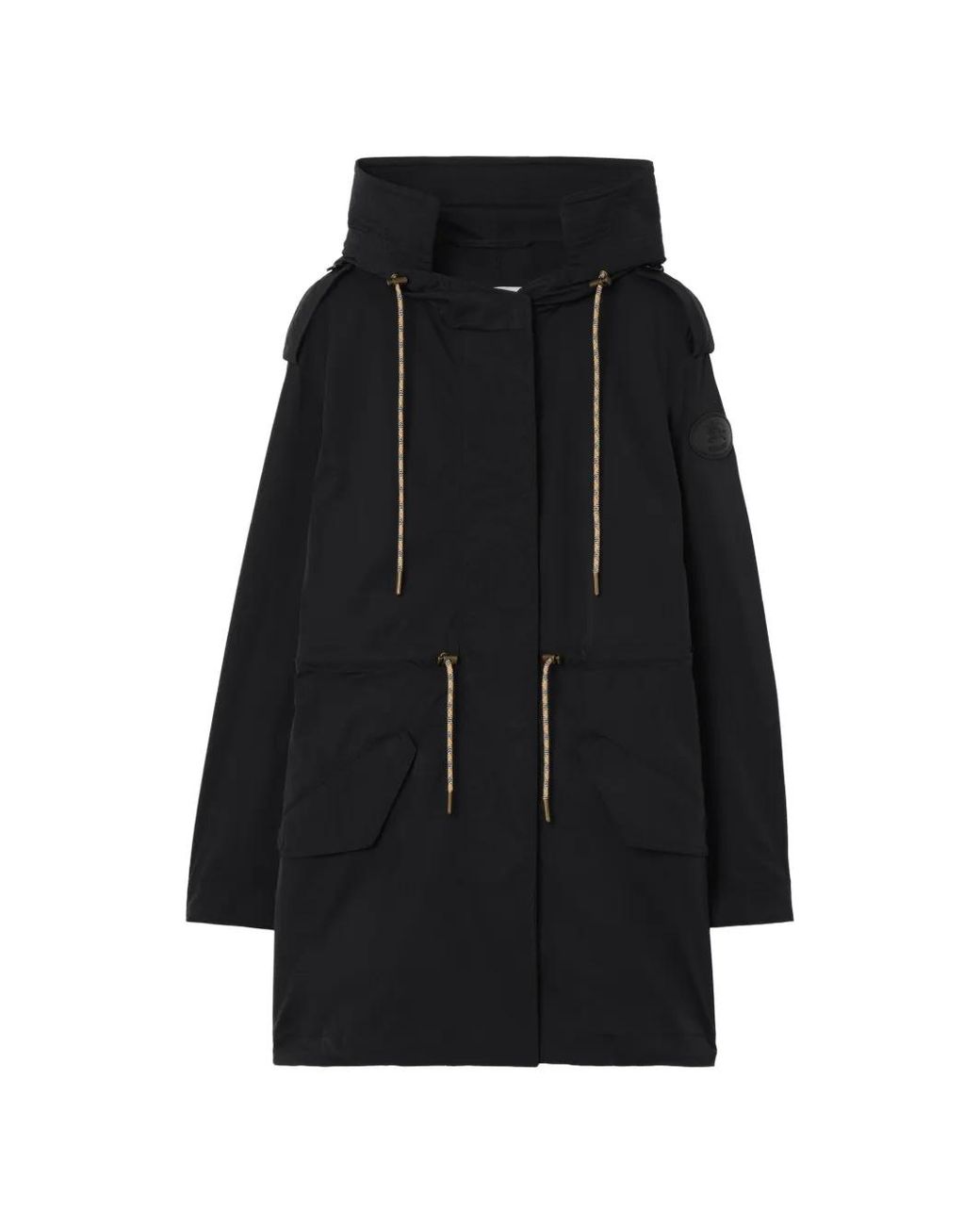 Burberry Black Stretch Nylon Parka