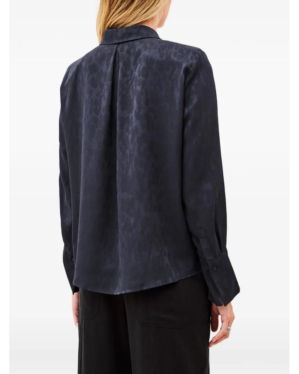 Ba&sh Hetsey Blouse Met Jacquard-Effect in het Blue