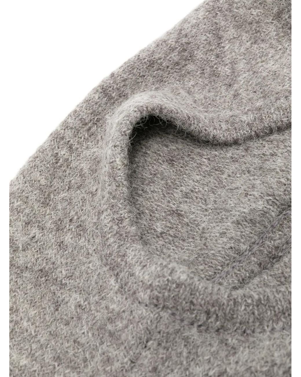 Low Classic Gray Knitted Balaclava