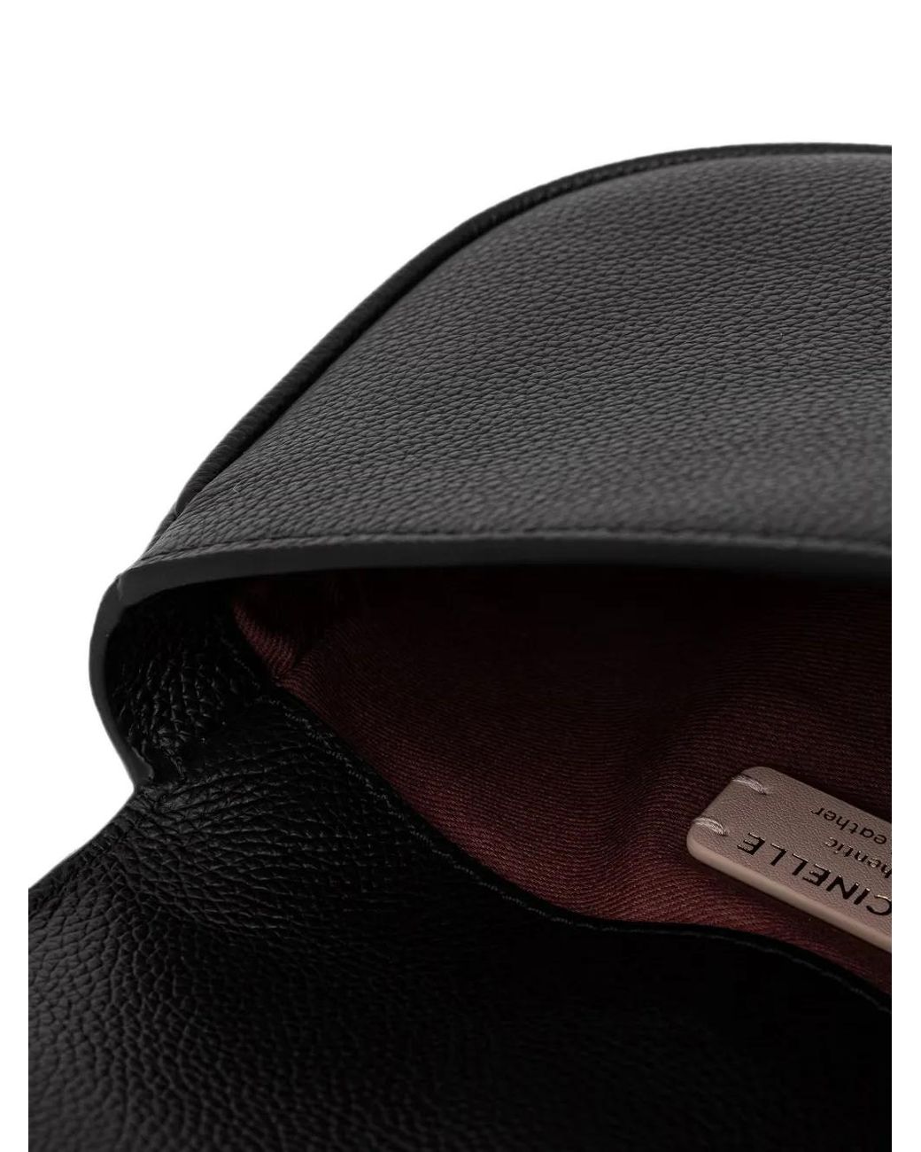 Coccinelle Black Mavery Grained-Leather Mini Bag