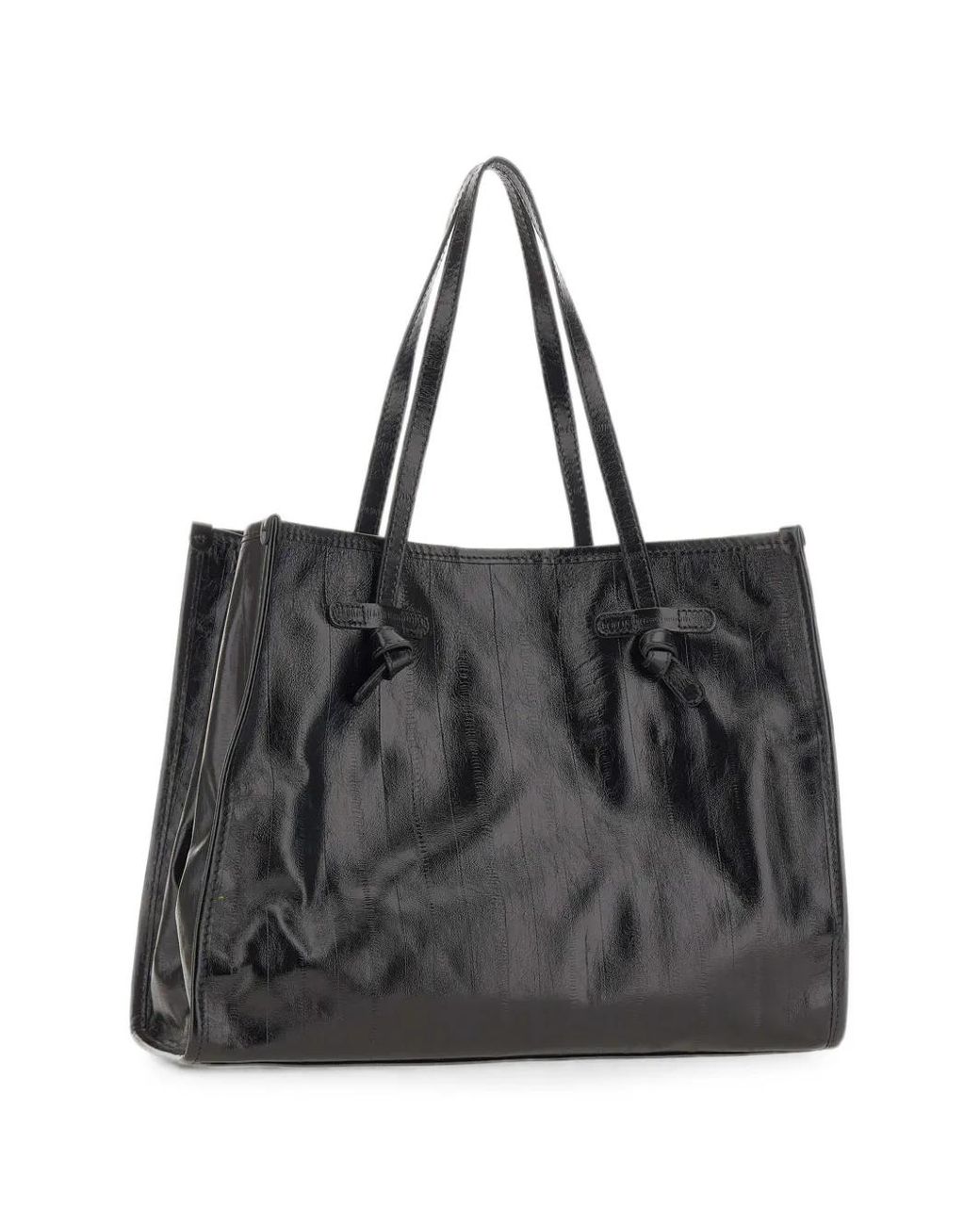 MARCELLA CLUB Black Marcella Glossy Shoulder Bag