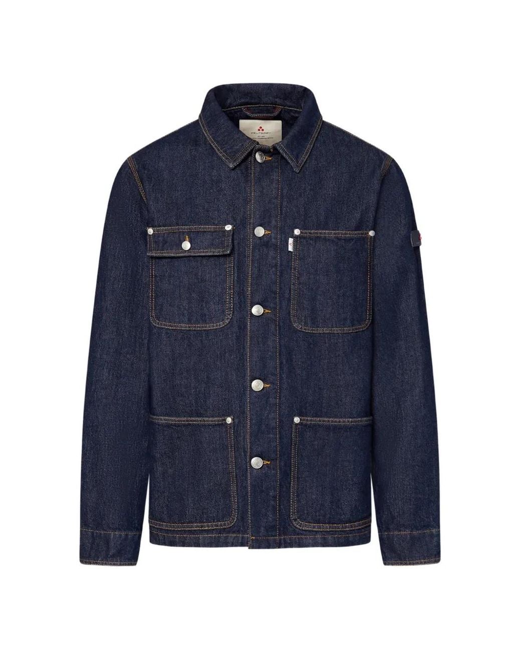 Peuterey Blue Quito Rinse Denim Jacket for men