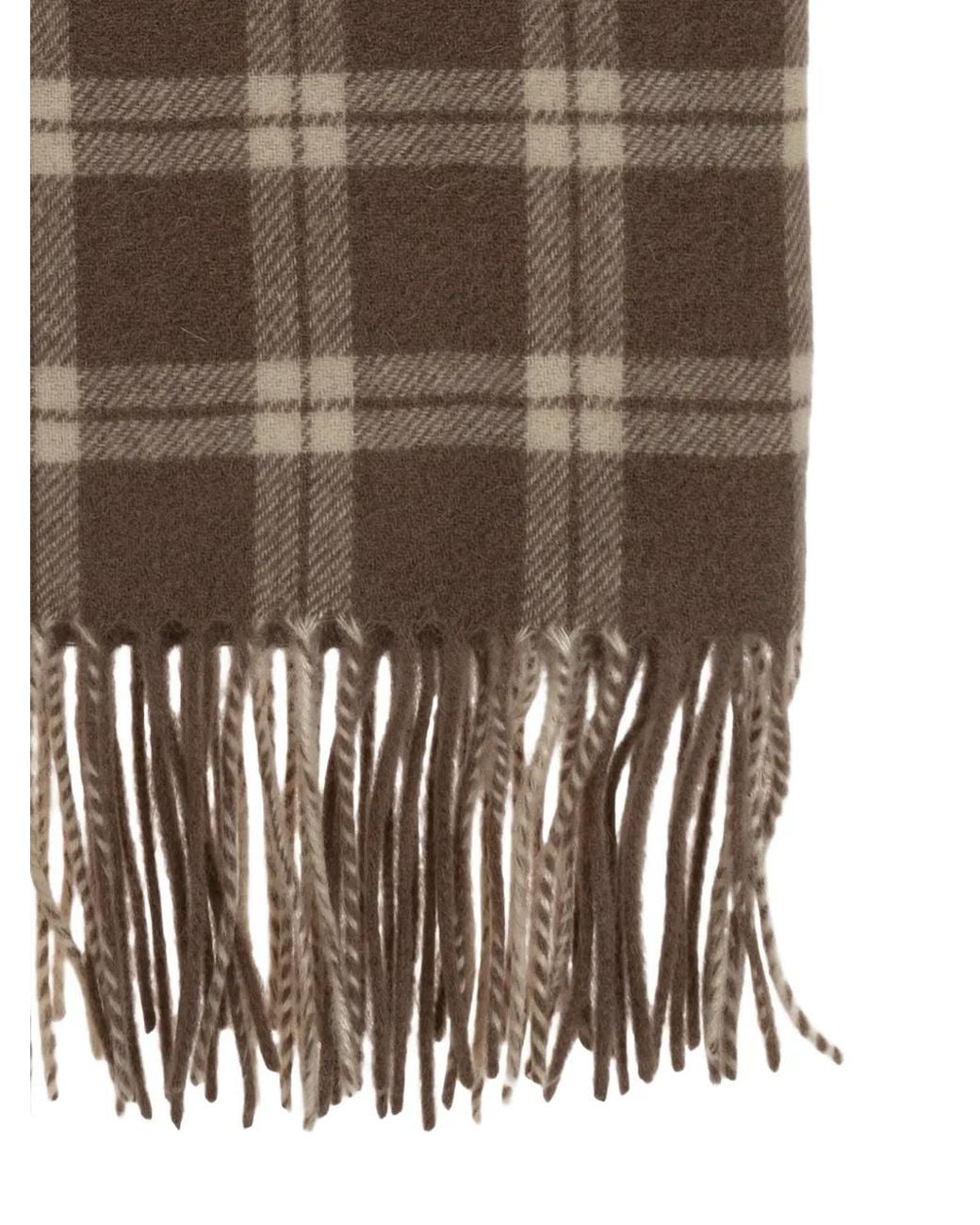 By Malene Birger Brown Aurora Checked Scarf