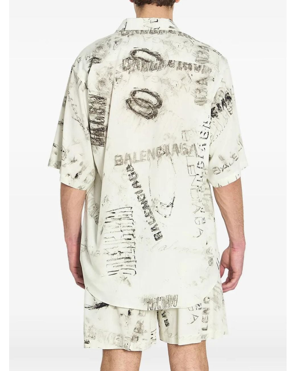 Balenciaga White Pyjama Shirt for men