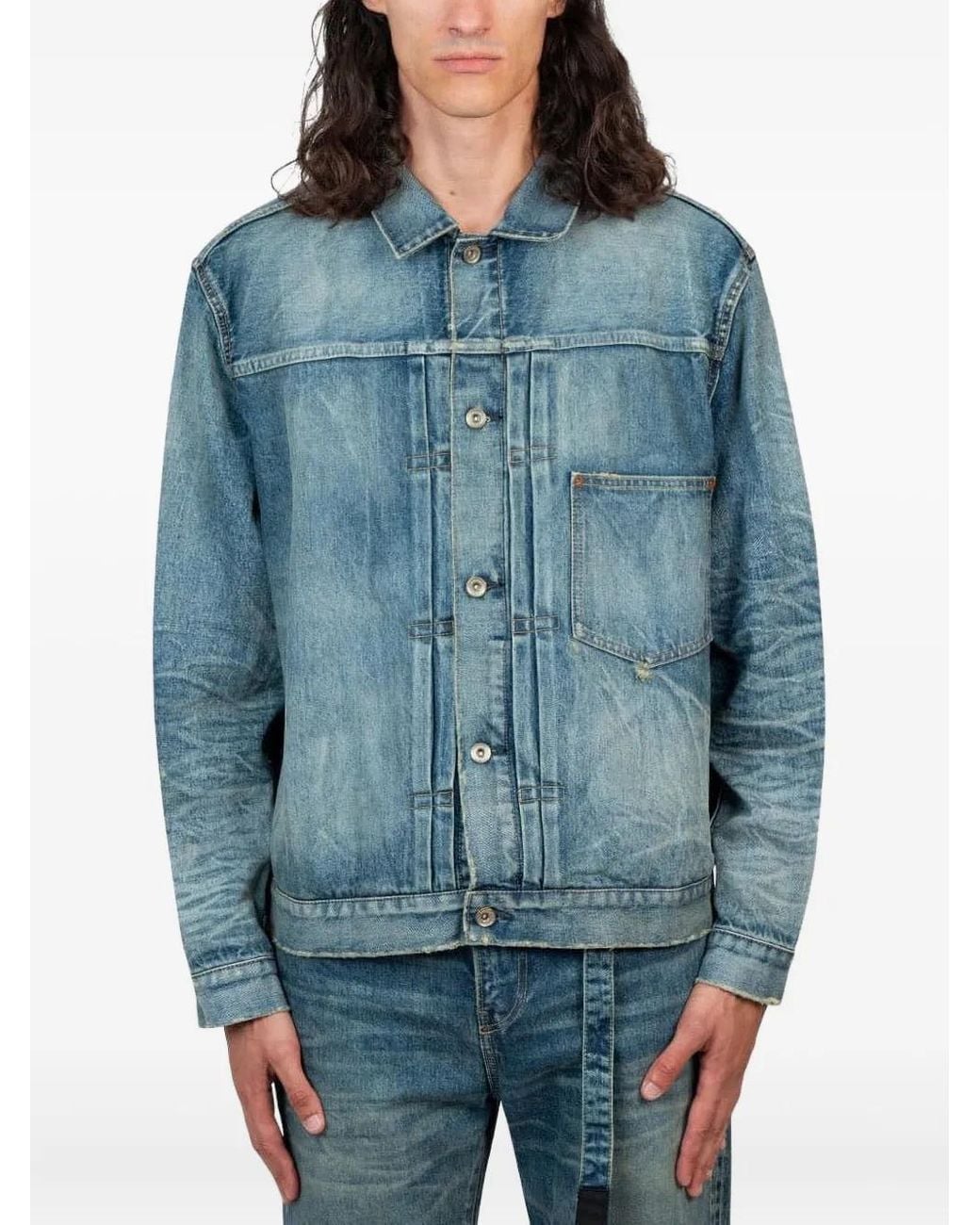 Sacai Blue Denim Jacket for men