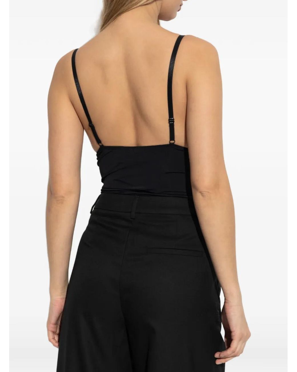 Gestuz Black Gzcami Lace-Trim Top