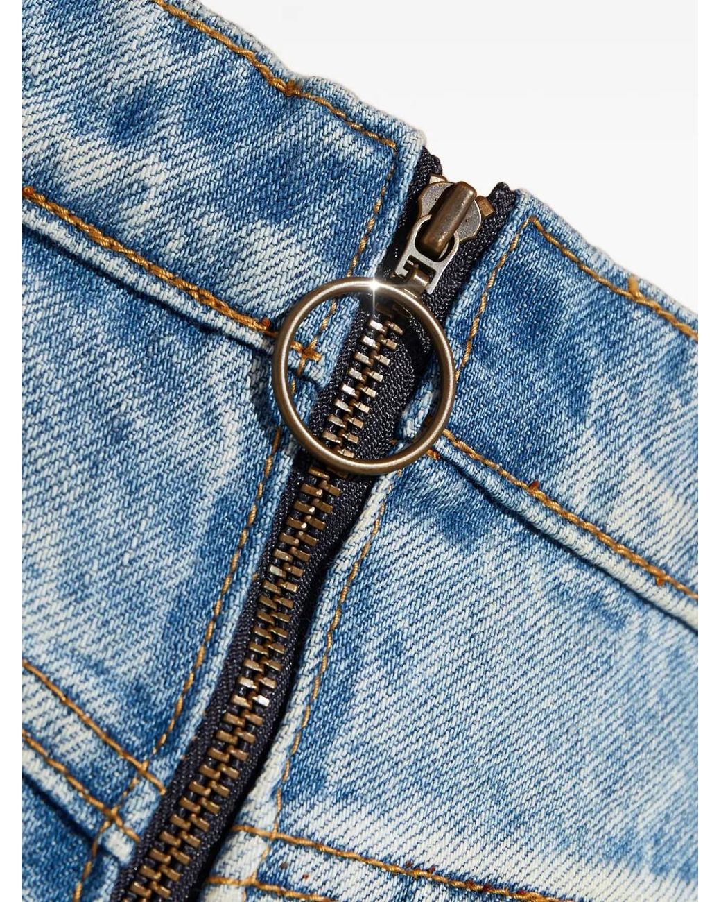 One Teaspoon Blue Bridgette Denim Shorts