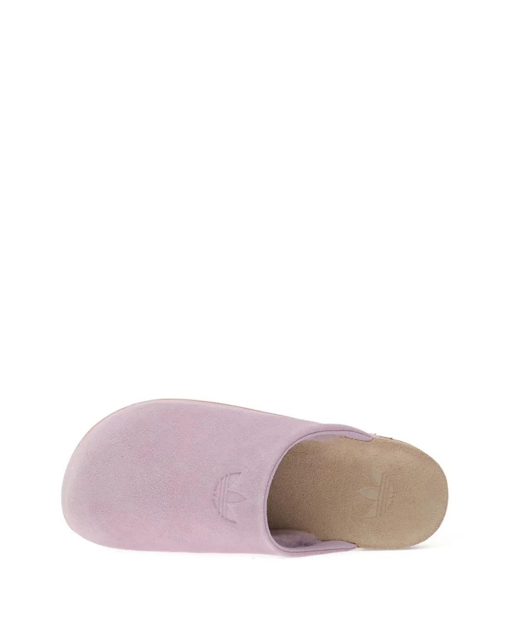 Adidas Purple Adimule Logo-Embossed Slippers