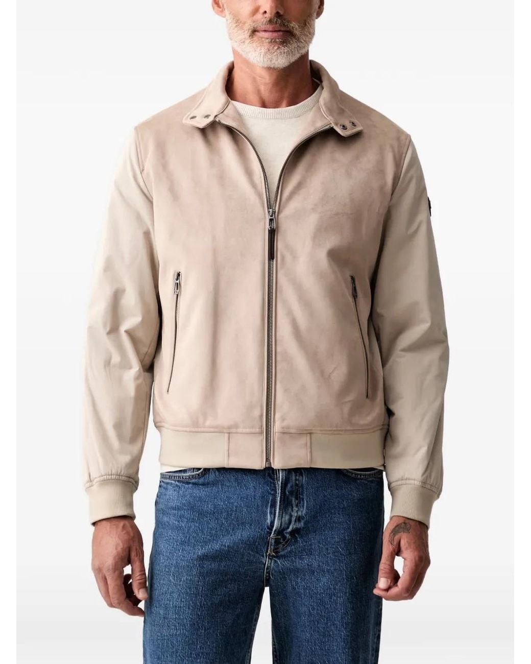 Joop! Blue Panelled Zip-Up Jacket for men