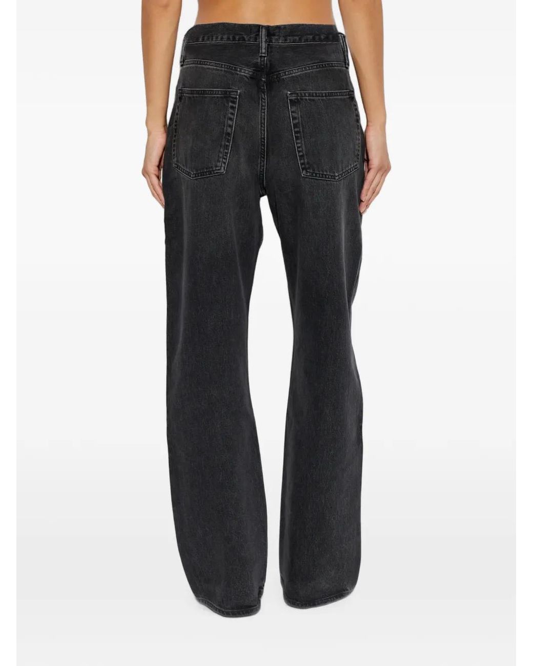 Agolde High-Waist Jeans in het Black