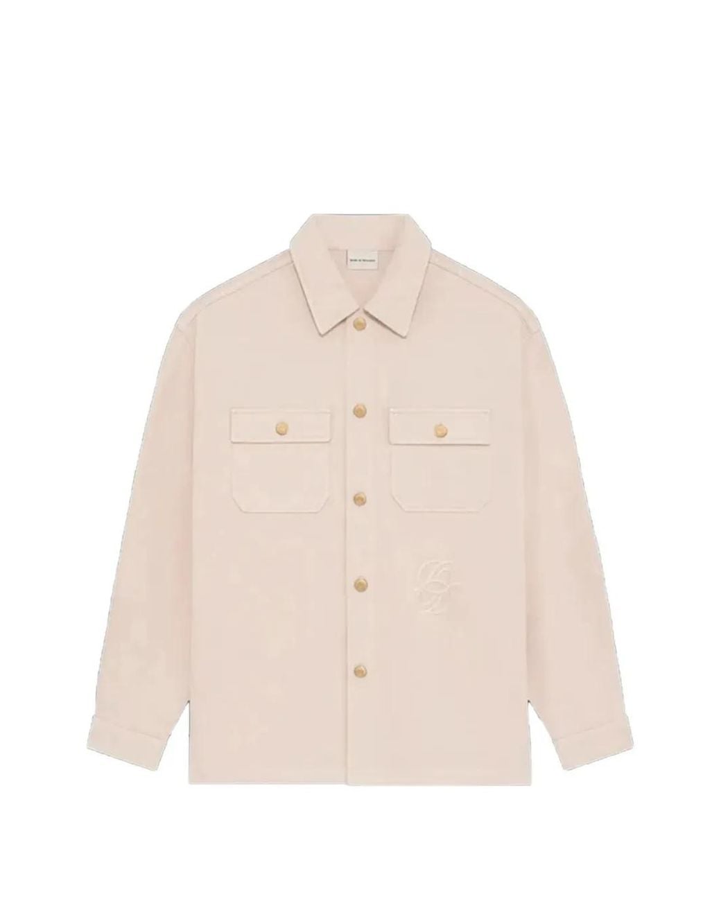 Drole de Monsieur Natural Pocket Button Denim Shirt for men
