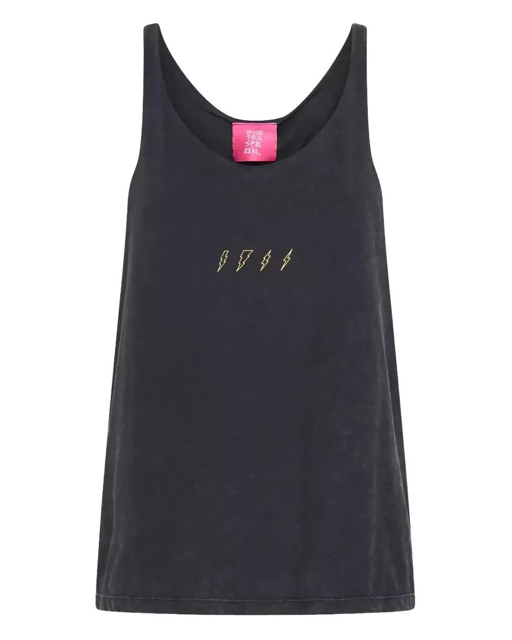 One Teaspoon Top Met Bliksemprint in het Blue