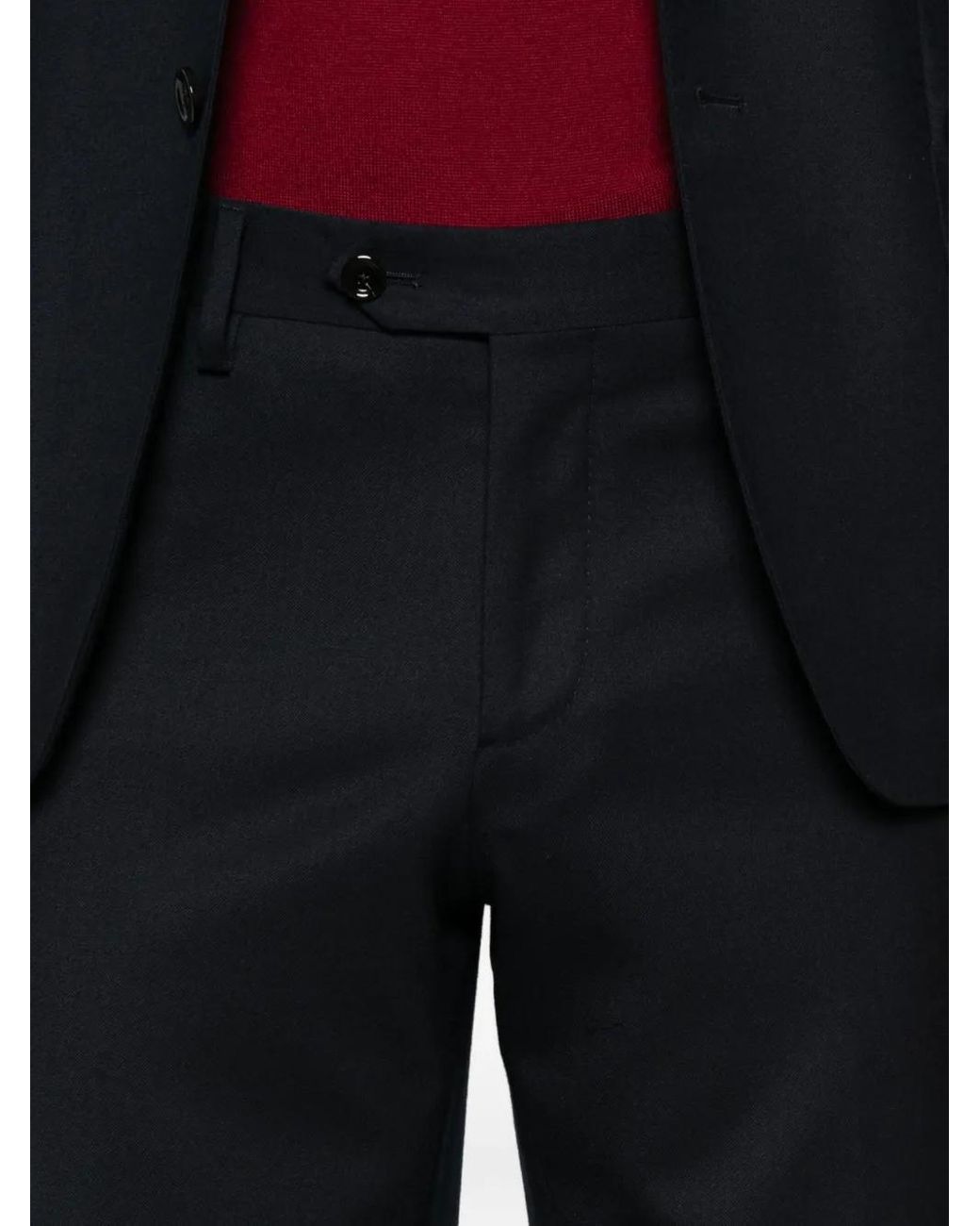 Lardini Black Two-Button Pocket Suit for men