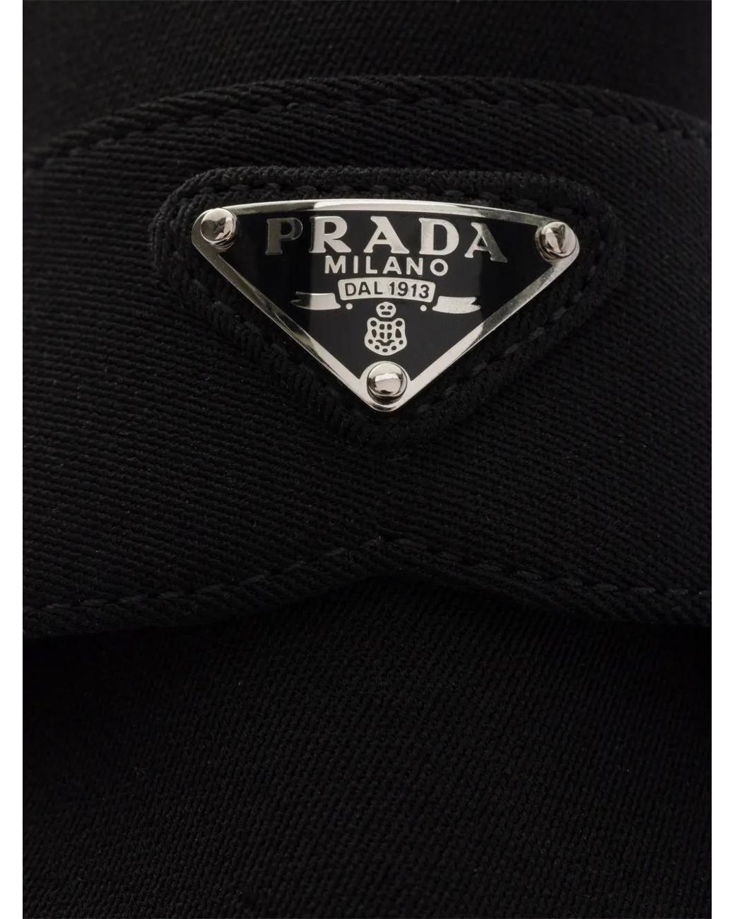 Prada Black Fabric Loafers