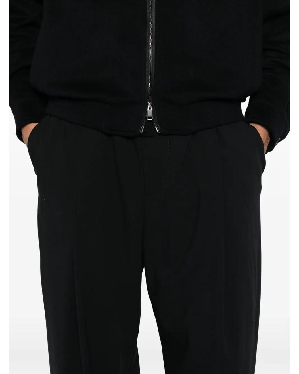 Giorgio Armani Black Wool Trousers for men