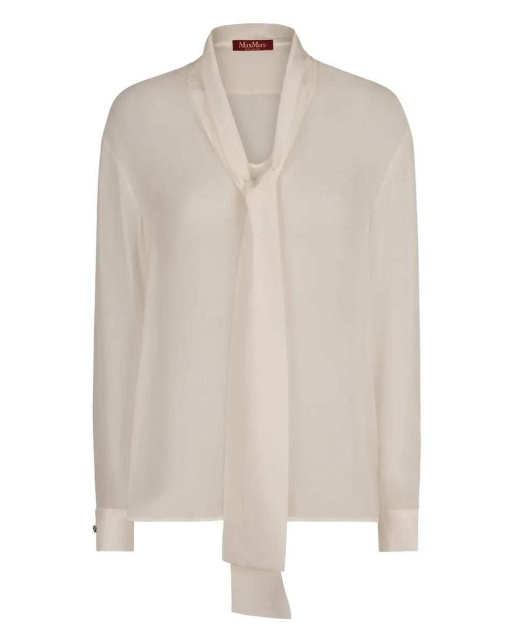 Max Mara White Crotone Blouse