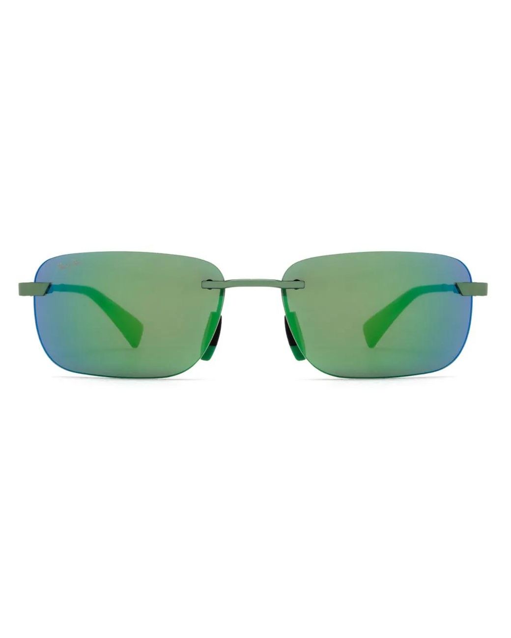 Maui Jim Green Square-Frame Sunglasses