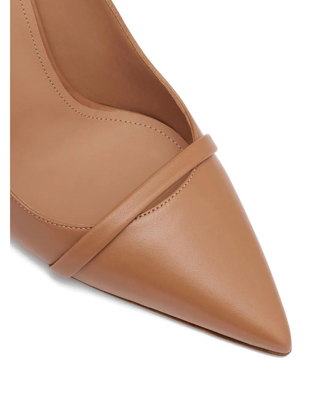 Malone Souliers White Schiffer Leather Pumps