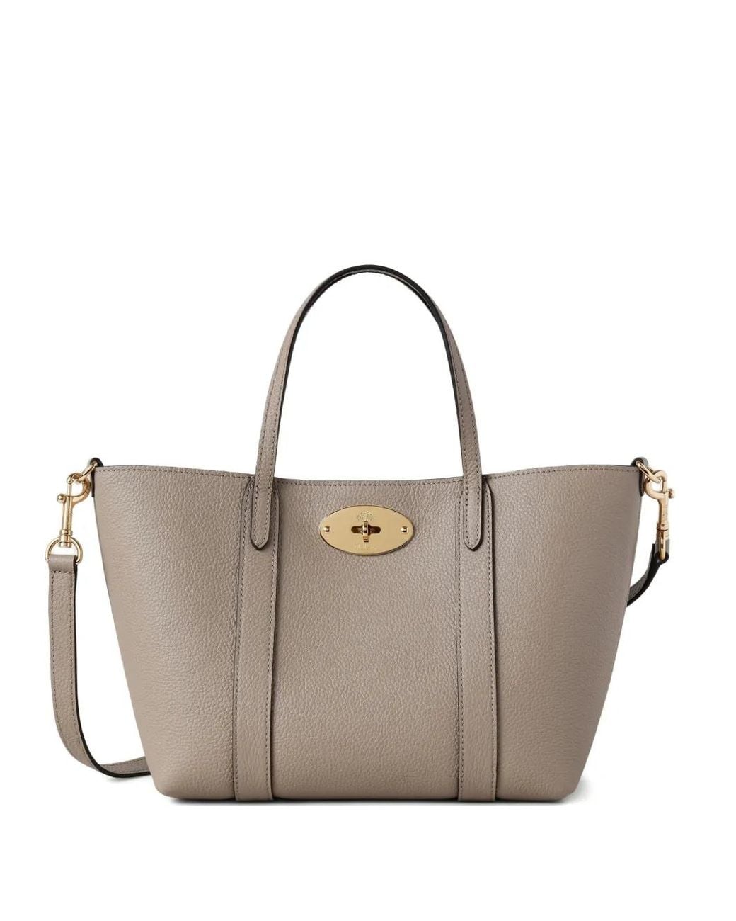 Mulberry Natural Mini Bayswater Tote Cashmere Taupe