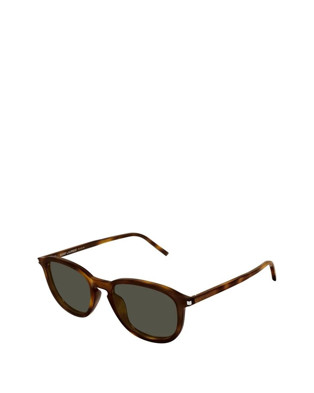 Saint Laurent Black Sl 939 Tortoiseshell-Effect Round-Frame Sunglasses for men