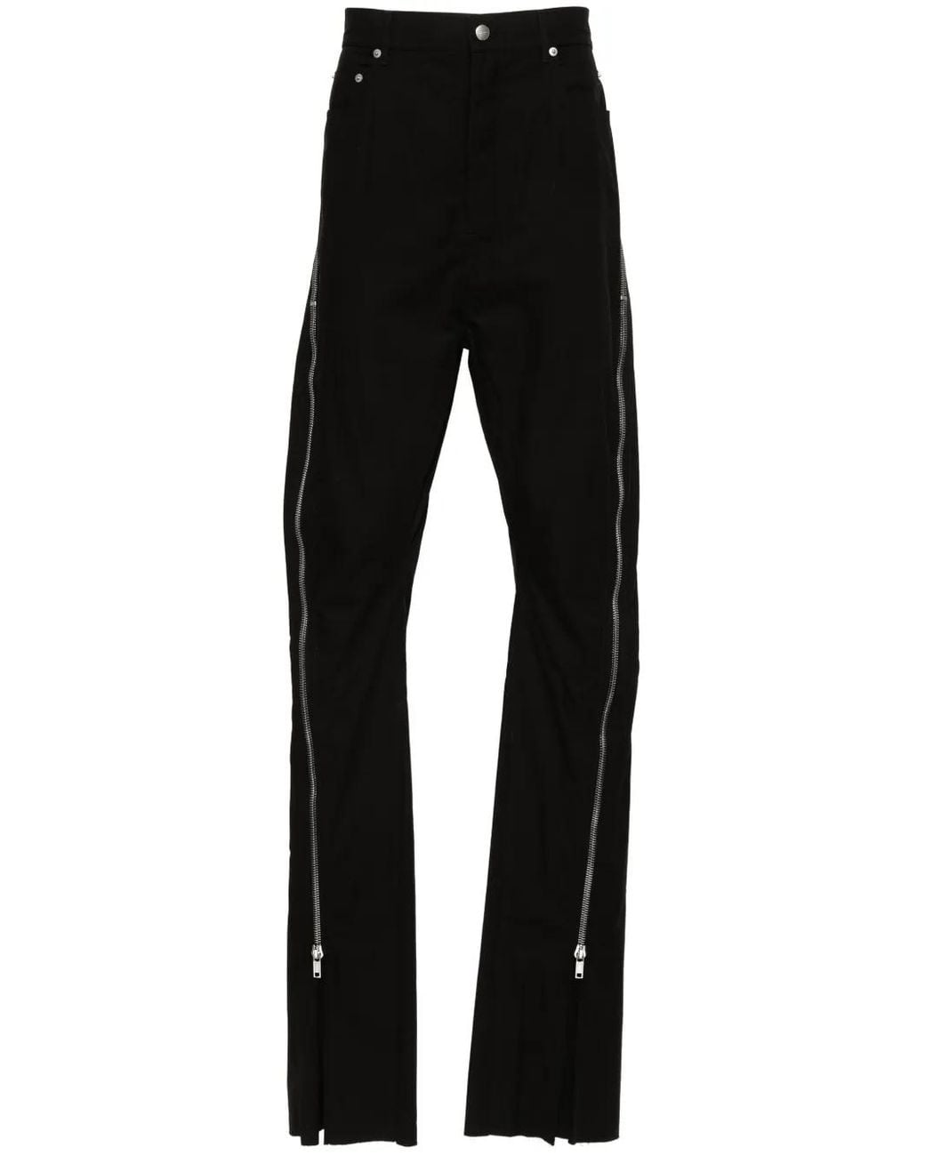 Rick Owens Black Bolan Banana High-Waist Slim Trousers for men