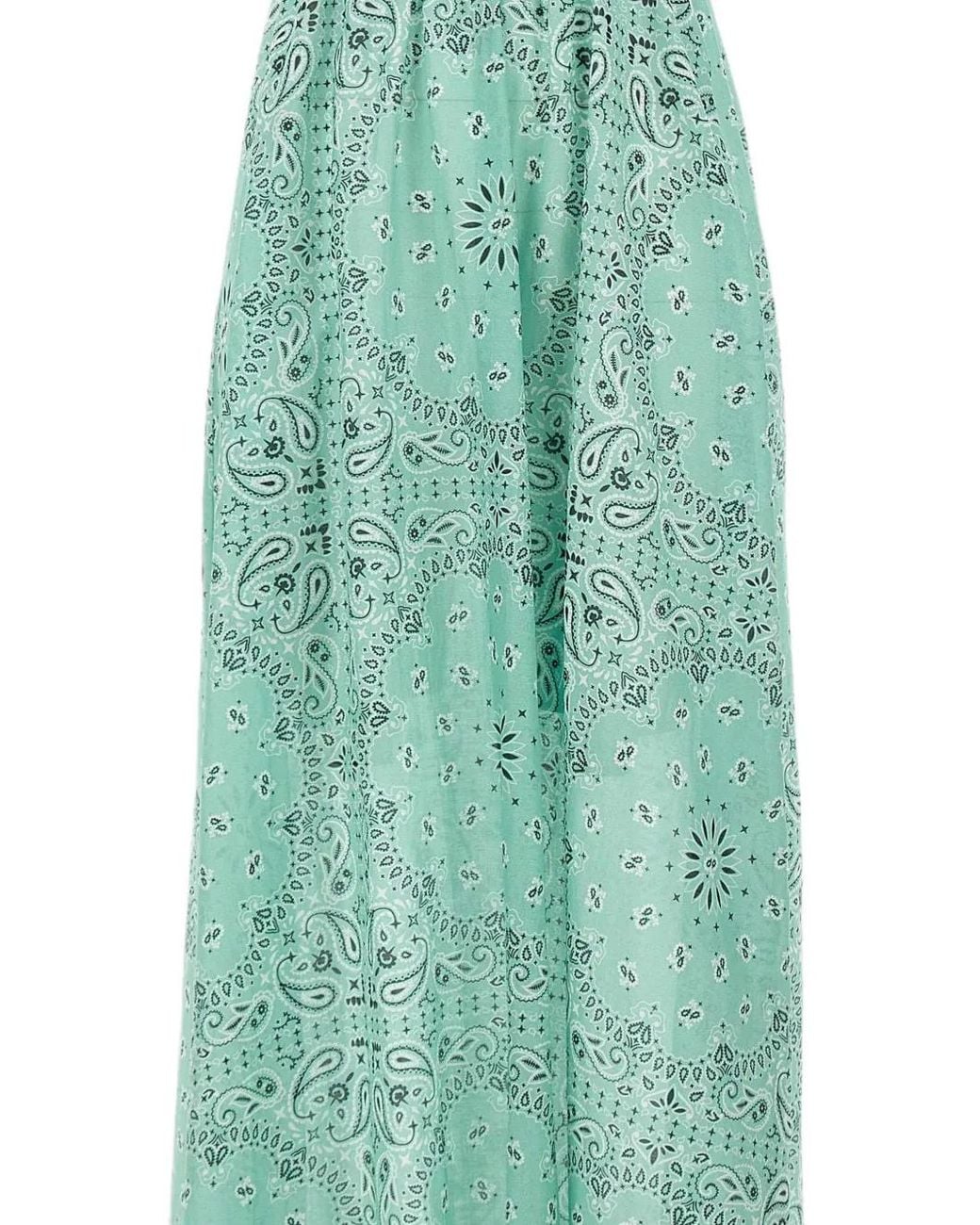 Mc2 Saint Barth Green Zucky Bandana-Print Maxi Dress