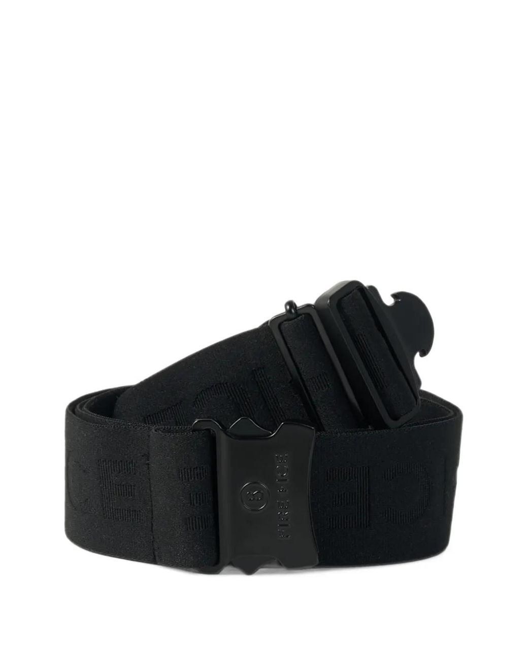 Bogner Fire + Ice Black Joe Logo-Jacquard Belt for men