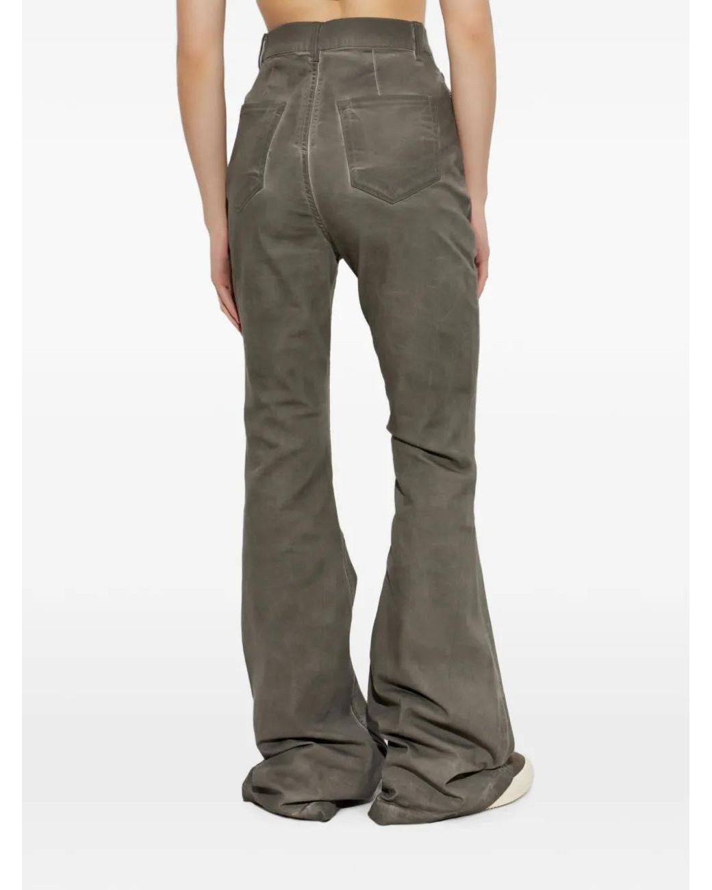Rick Owens Gray Flared-Leg Jeans