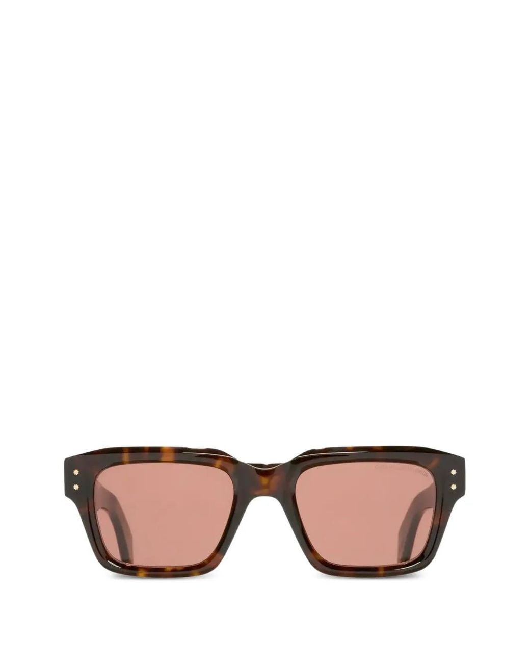 Cutler & Gross Pink Havana Square-Frame Sunglasses