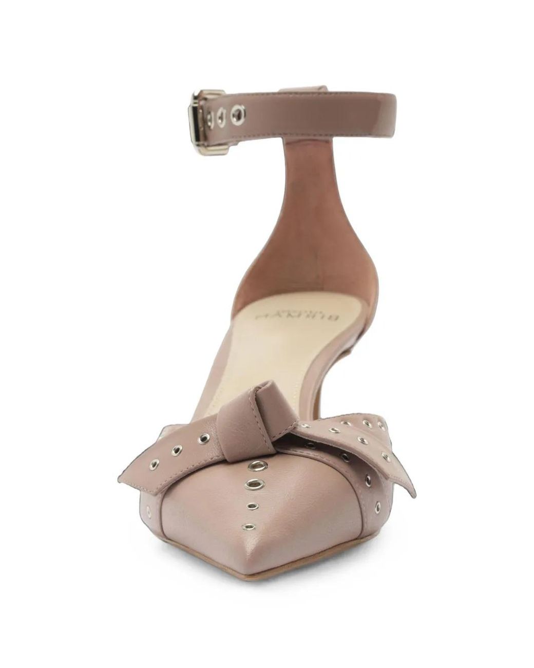 Alexandre Birman White Clarita Eyelet-Embellished Pumps