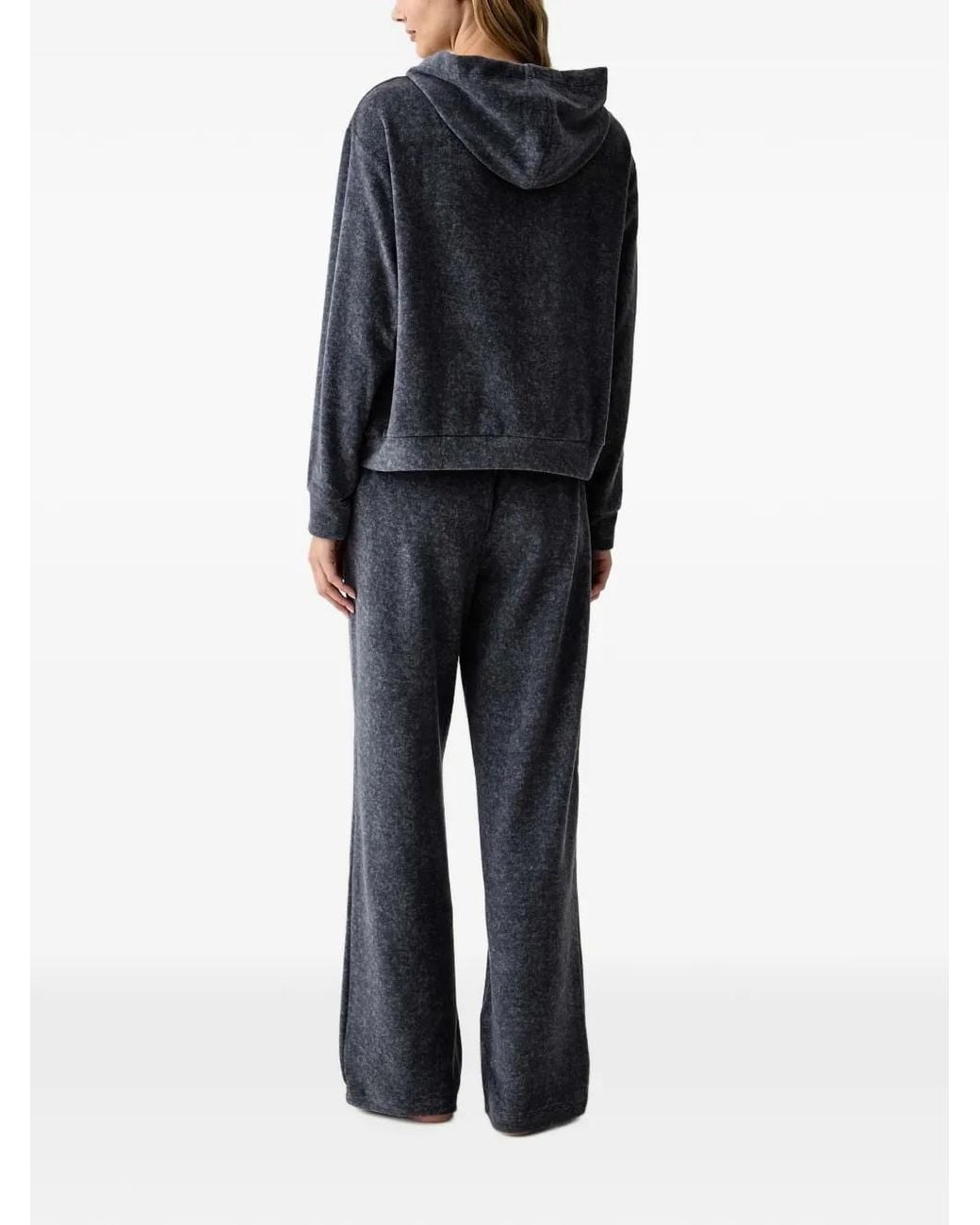 DKNY Black Logo-Patch Pajama Set