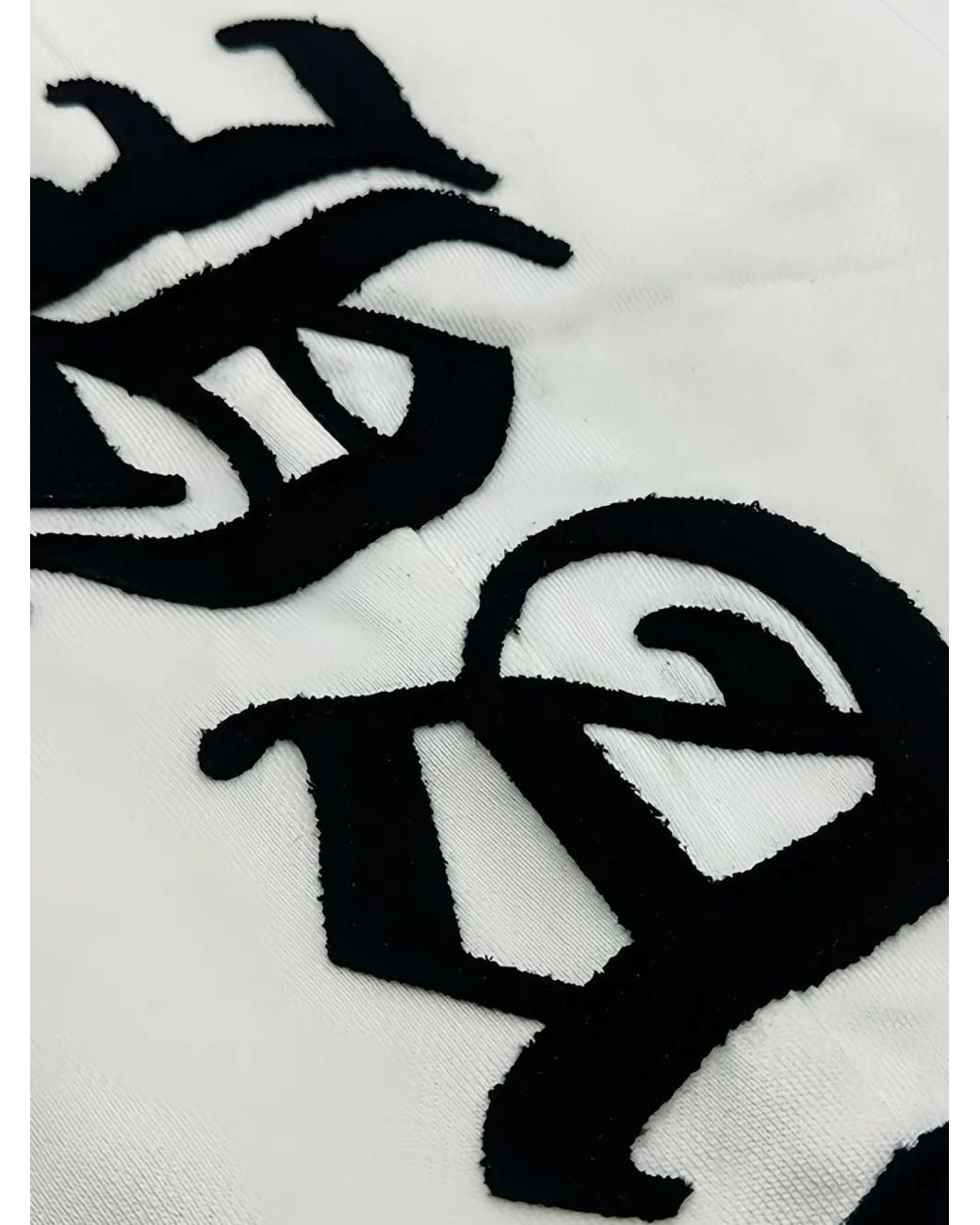 Haculla White Embroidered-Leg Joggers for men