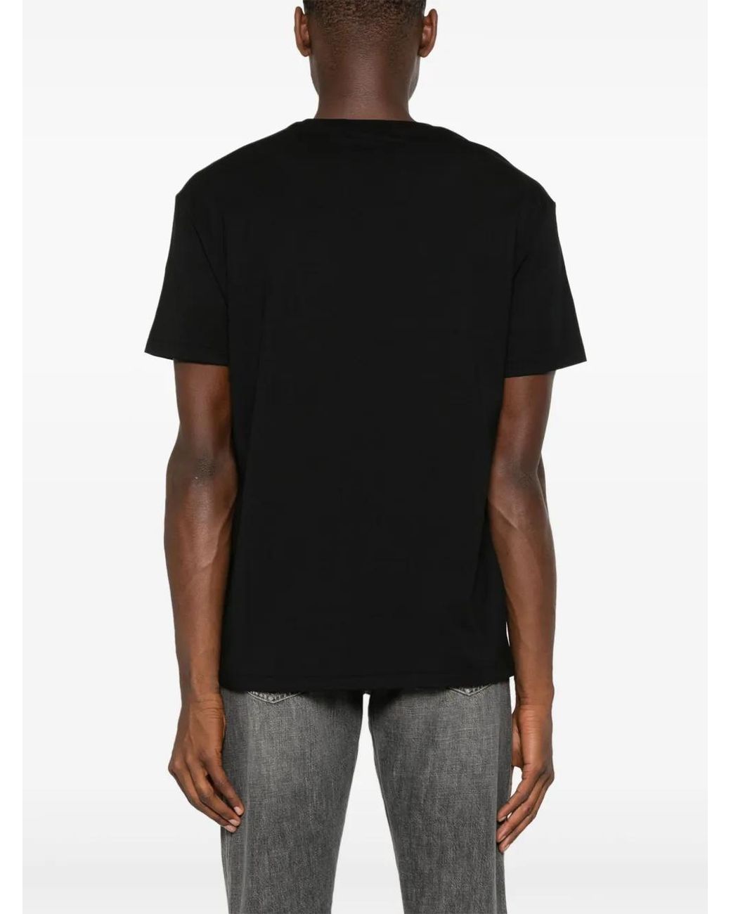 Polo Ralph Lauren Black Logo-Appliqué T-Shirt for men