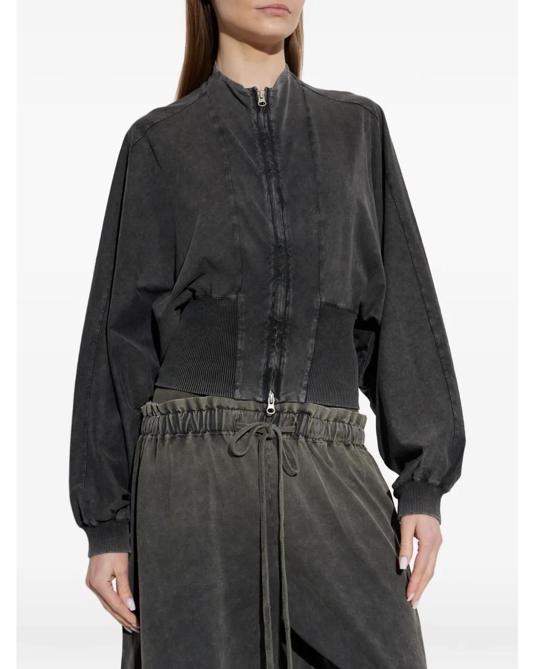 KNWLS Black Zip Ribbed Jacket